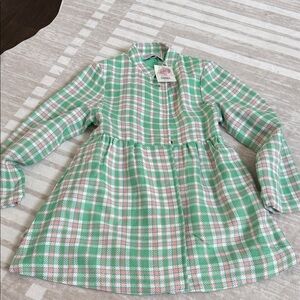 The Beaufort Bonnet Company Pink and Green Plaid Peacoat